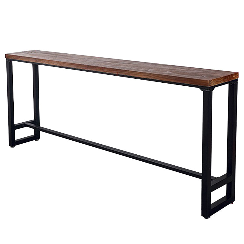 Rectangle Counter Height Dining Table Solid Wood Bar Dining Table