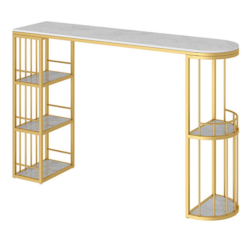 Industrial Counter Height Dining Table Oval Bar Dining Table