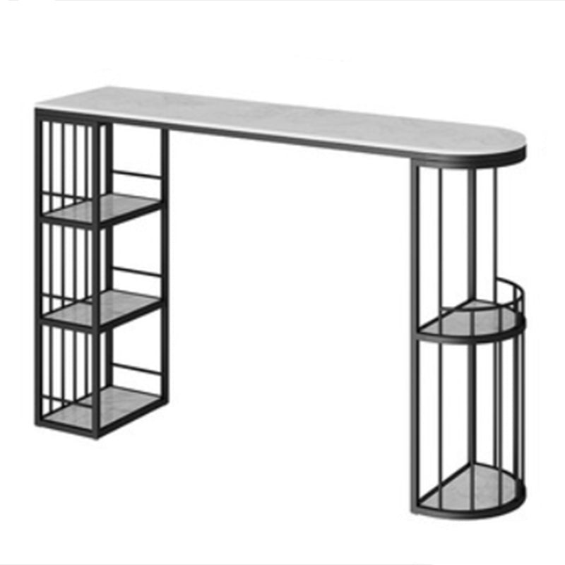 Industrial Counter Height Dining Table Oval Bar Dining Table