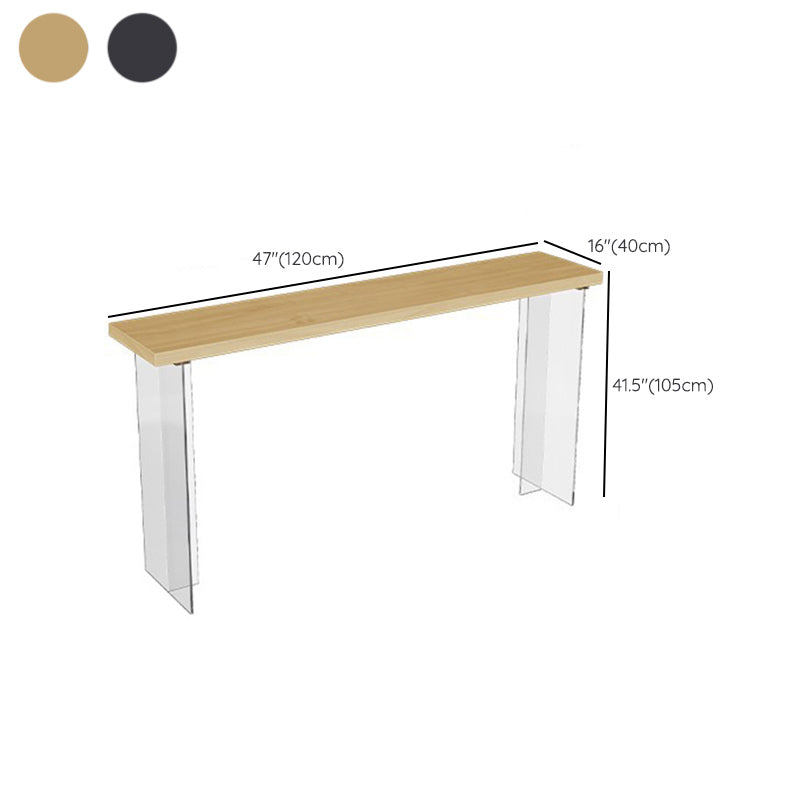 Glam Solid Wood Bar Table Tulip Dining Table for Kitchen Living Room