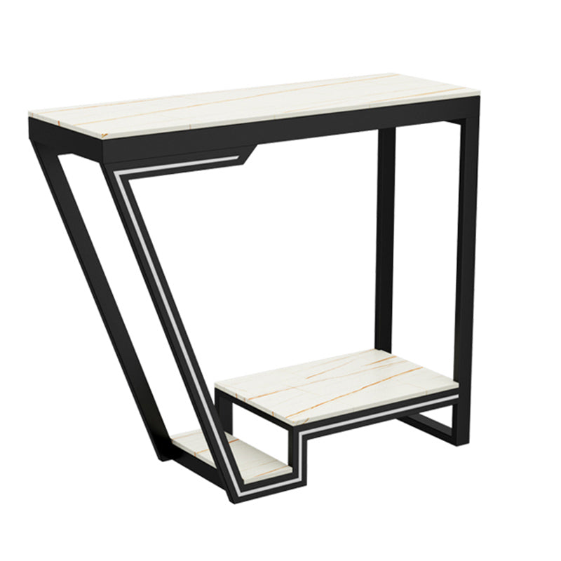 Modern Rectangle Bar Height Table Stone Bar Dining Table for Living Room