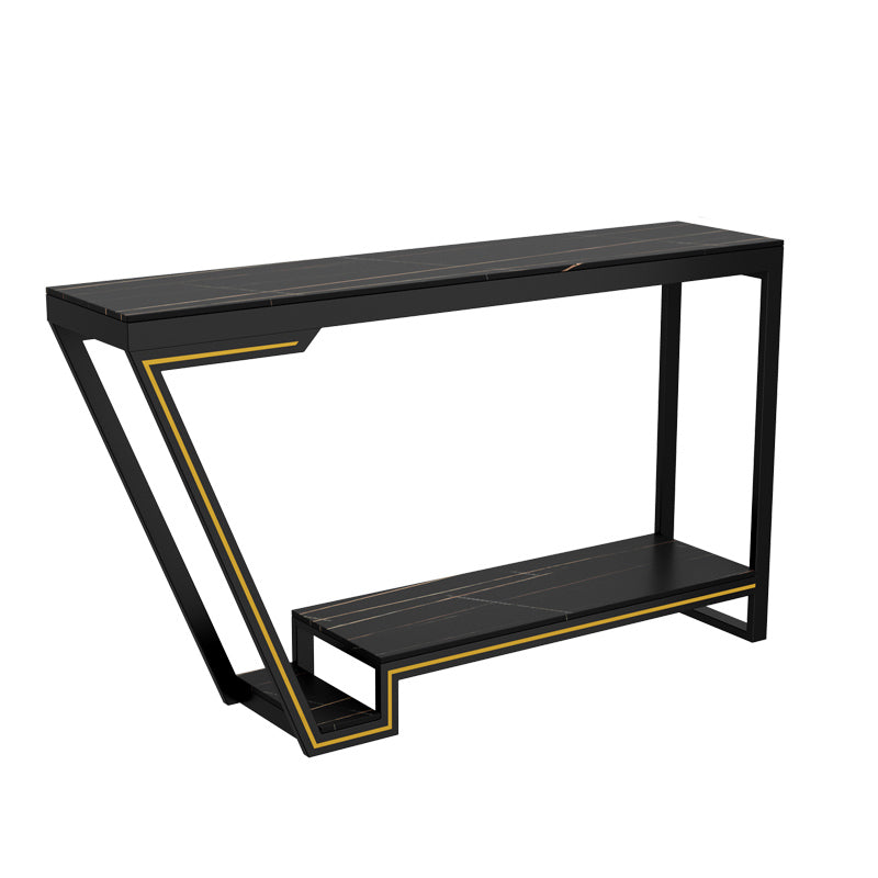 Modern Rectangle Bar Height Table Stone Bar Dining Table for Living Room