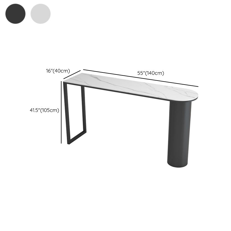 Free Form Stone Bar Dining Table Modern Bar Height Pub Table for  Living Room