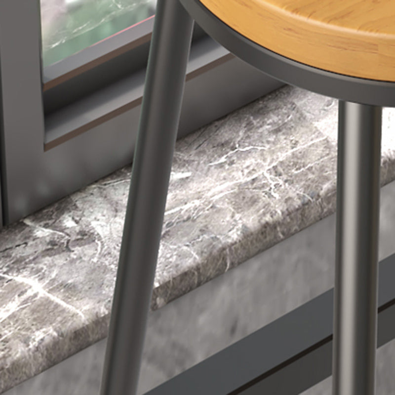 Industrial Rectangle Bar Table Solid Wood Top Bar Table with Trestle Base