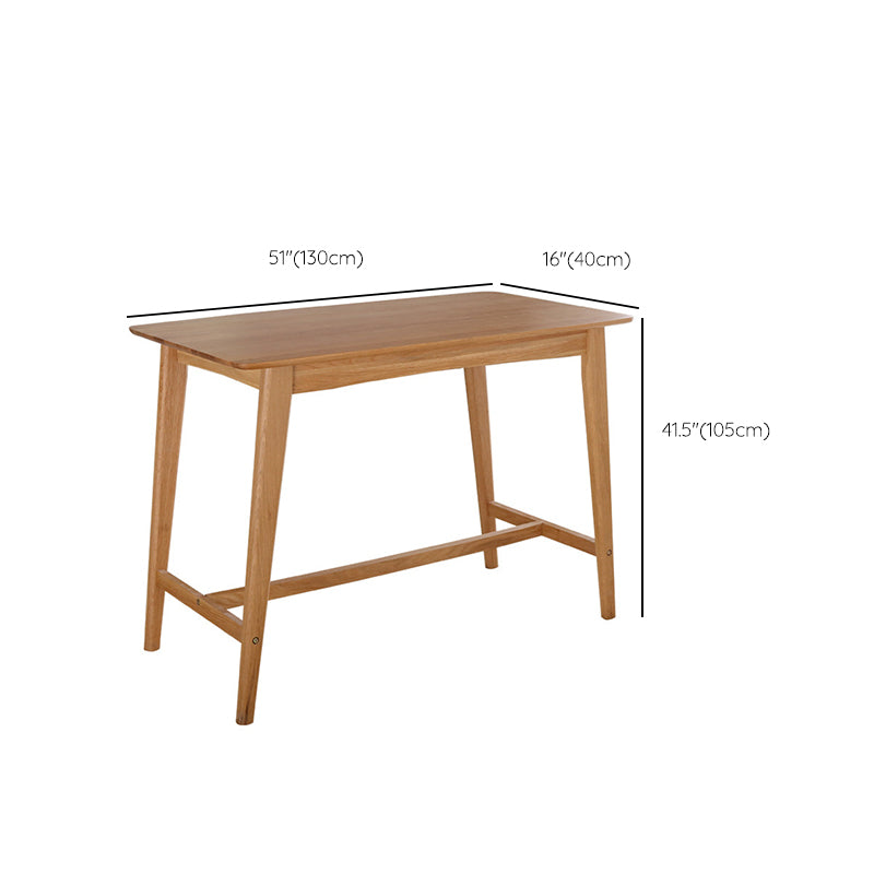 Modern 4 Legs Bistro Bar Table Solid Wood Bar Table for Living Room