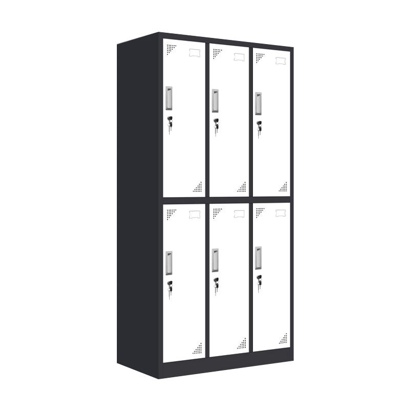Modern Metal Hinged Door Storage Cabinet Matte Finish Cabinet for Home