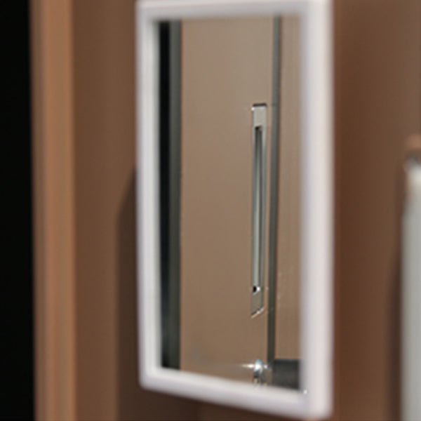 Modern Metal Hinged Door Storage Cabinet Matte Finish Cabinet for Home