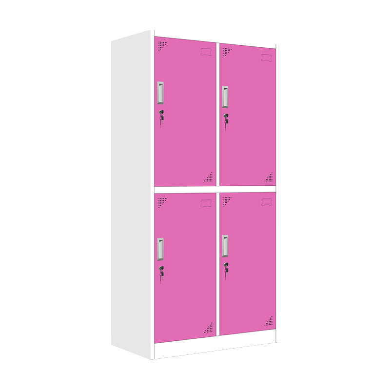 Modern Metal Hinged Door Storage Cabinet Matte Finish Cabinet for Home
