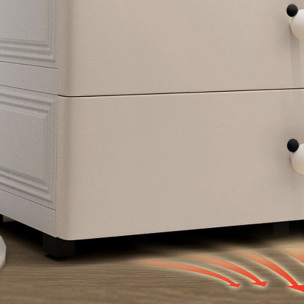 Plastic Non-Hanging Armoire with Drawers Contemporary Indoor Storage Cabinet