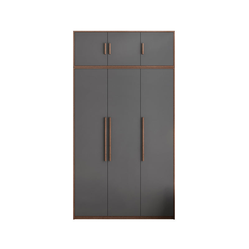 Hinged Wardrobe Cabinet Contemporary Wardrobe Closet with Garment Rod