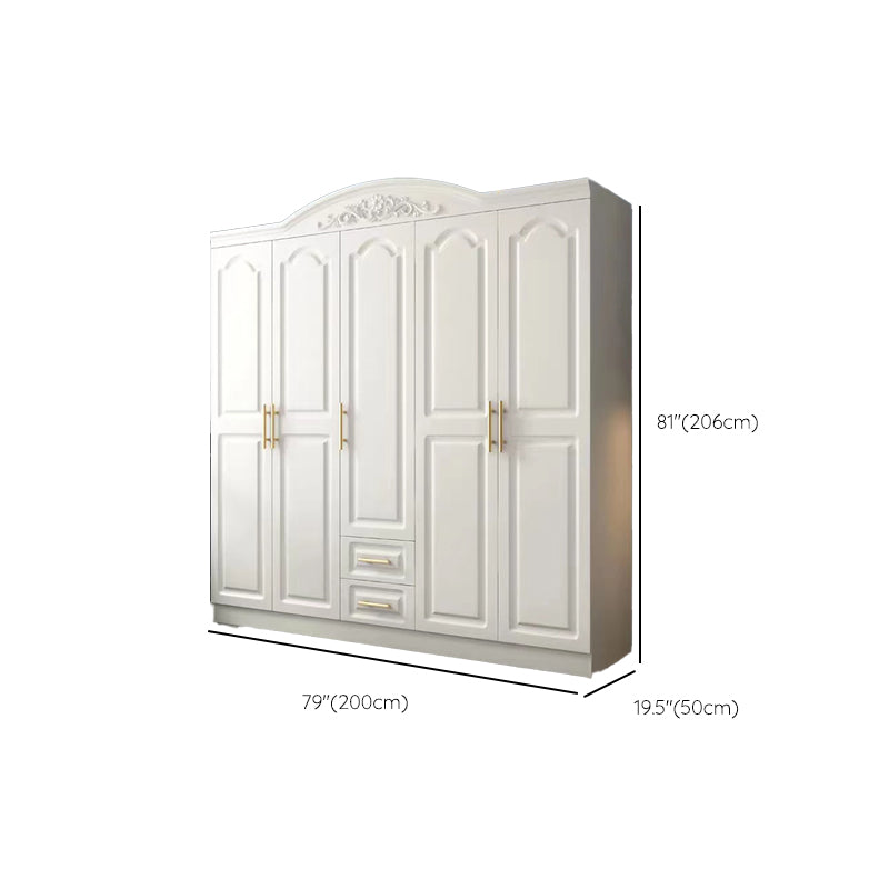 French Country Wardrobe Armoire White Wooden Wardrobe Cabinet