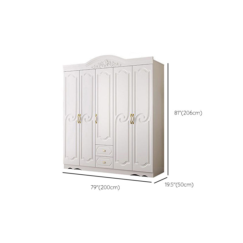 Engineered Wood Wardrobe Cabinet French Country Wardrobe Armoire