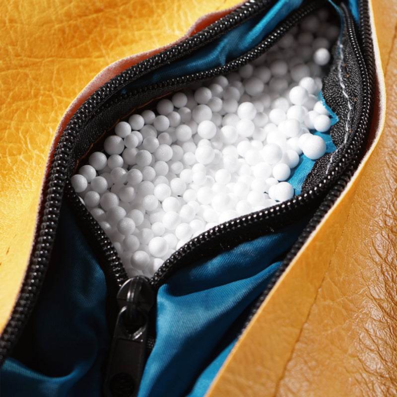 Modern Square Pouf Leather Water Resistant Pouf for Living Room