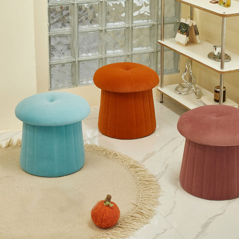 Modern Multi Colors Pouf Round Resistant Pouf for Drawing Room