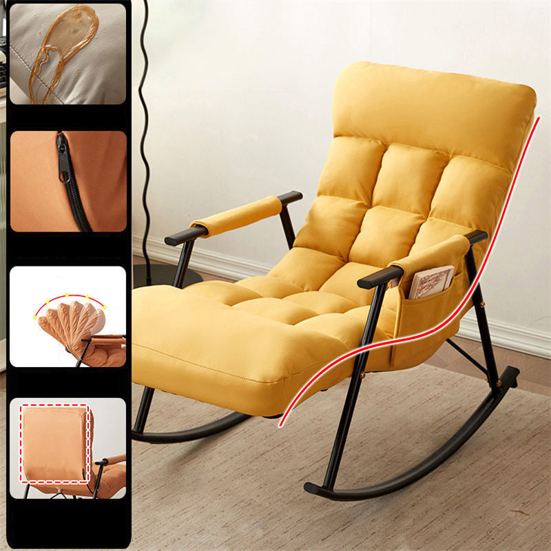Contemporary Style Single Sofa Rocking Chair Simple Indoor Rocking Chair