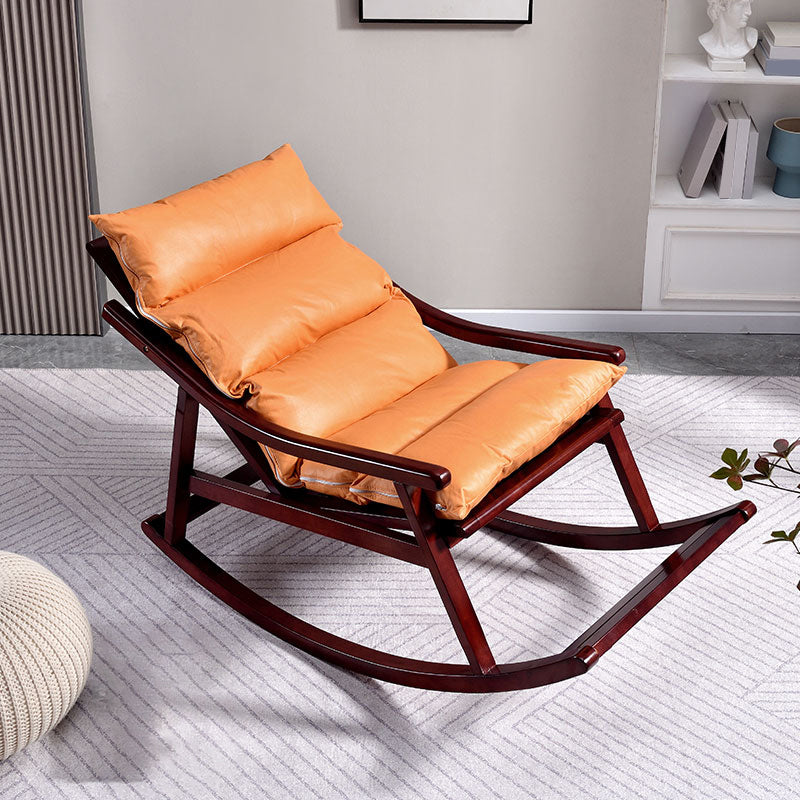 Modern Rocker Chair Solid Wood Frame Spindle Rocker Chair for Living Room