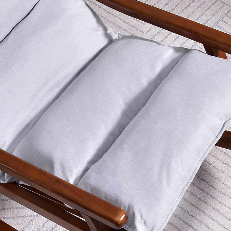 Modern Rocker Chair Solid Wood Frame Spindle Rocker Chair for Living Room