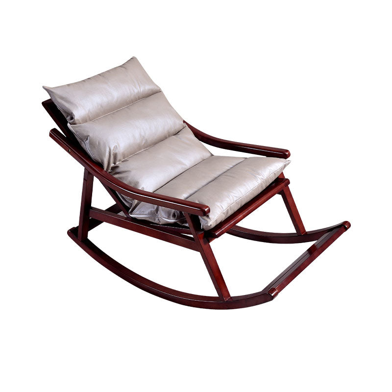 Modern Rocker Chair Solid Wood Frame Spindle Rocker Chair for Living Room