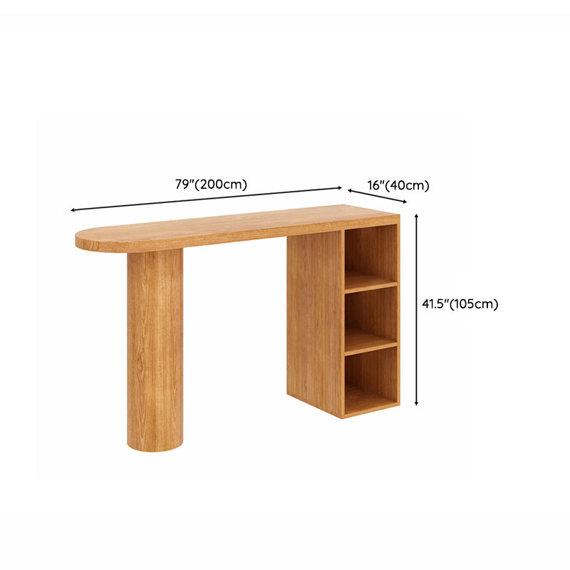 Contemporary Bar Set 1/2 Pieces Solid Wood Pub table with Upholstered Stools