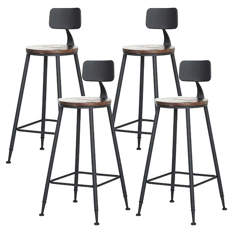 Industrial Bar Table Set 1/4/6/11 Pieces Solid Wood Pub Dining Set for Indoor