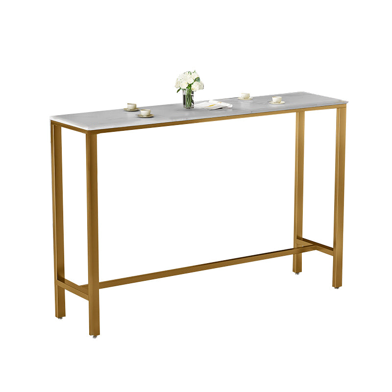 Glam Bar Set 1/3/5 Pieces Faux Marble Pub table with Solid Back Stools