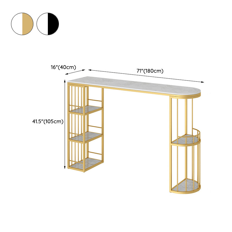 Modern Style Bar Table Set 1/3 Pieces Stone Bar table with Upholstered Stools