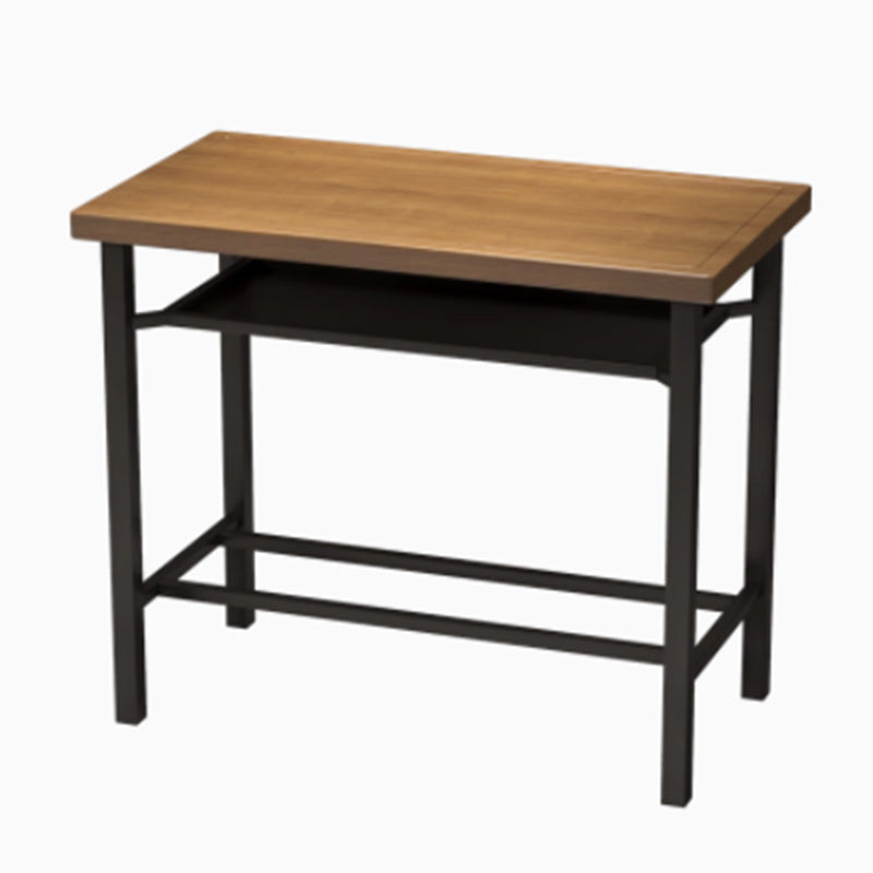 Modern 1/2/5 Pieces Bar Table Set Pine Wood Counter Table with High Stools