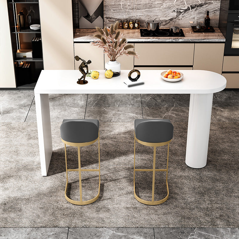 Industrial 1/3/4/5 Pieces Bar Table Set Rectangle Wood Counter Table with High Stools