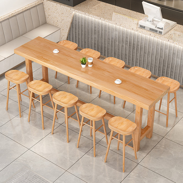 Modern Style Wood 1/6/11 Pieces Bar Table Set Rectangle Bar Table for Home