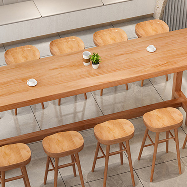 Modern Style Wood 1/6/11 Pieces Bar Table Set Rectangle Bar Table for Home