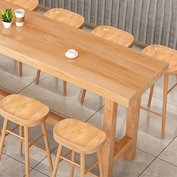 Modern Style Wood 1/6/11 Pieces Bar Table Set Rectangle Bar Table for Home