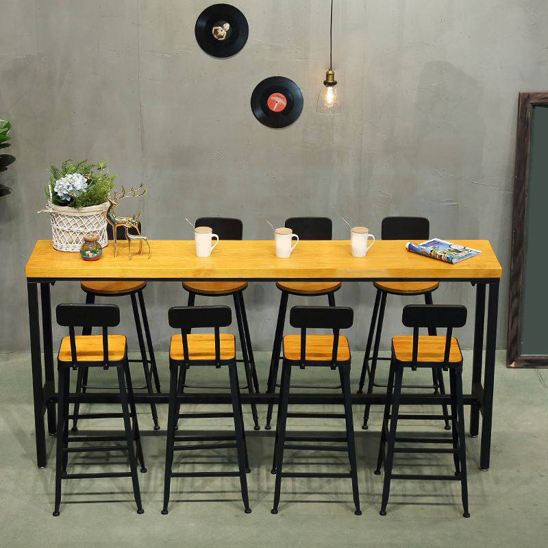 Modern Style Wood 1/2/5/9 Pieces Bar Table Set Rectangle Bar Table for Home