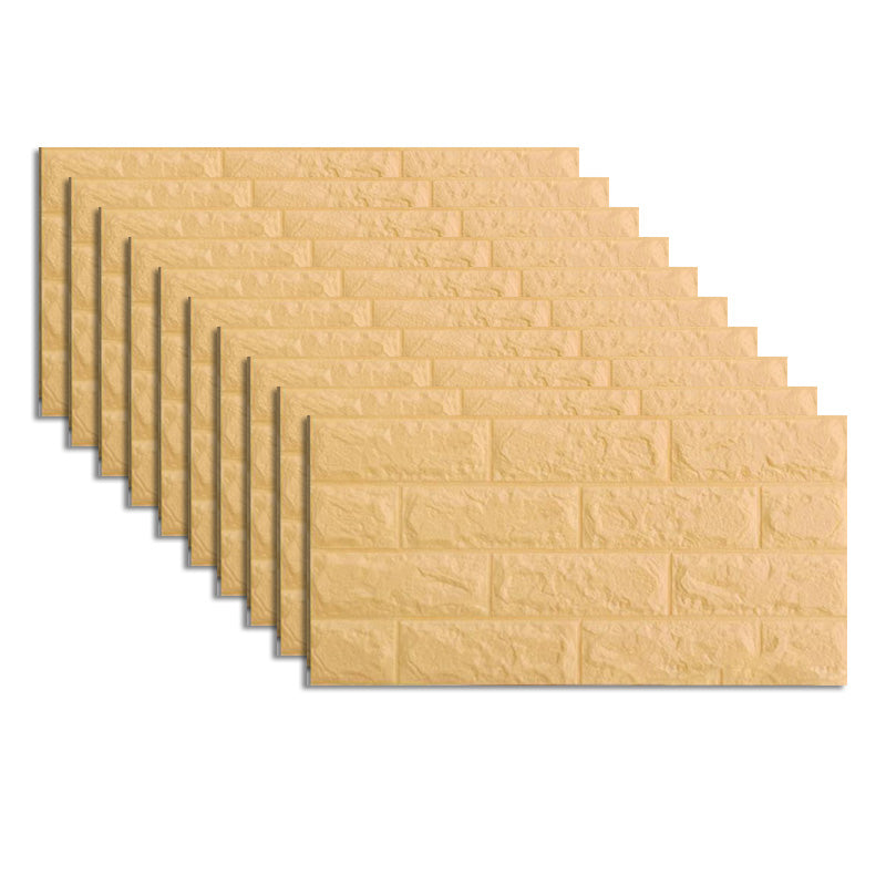 Industrial Wall Plank 3D Print Bedroom Living Room Wall Panels Set of 10