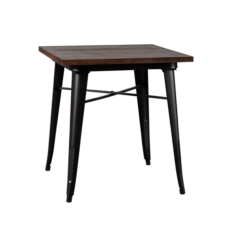 Industrial 4 Legs Pedestal Dining Table Pine Table for Dining Room