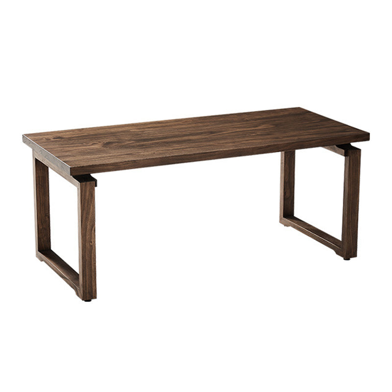 Industrial Double Pedestal Dining Table Pine Wood Table for Cafe Dining Room