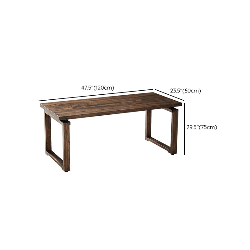 Industrial Double Pedestal Dining Table Pine Wood Table for Cafe Dining Room