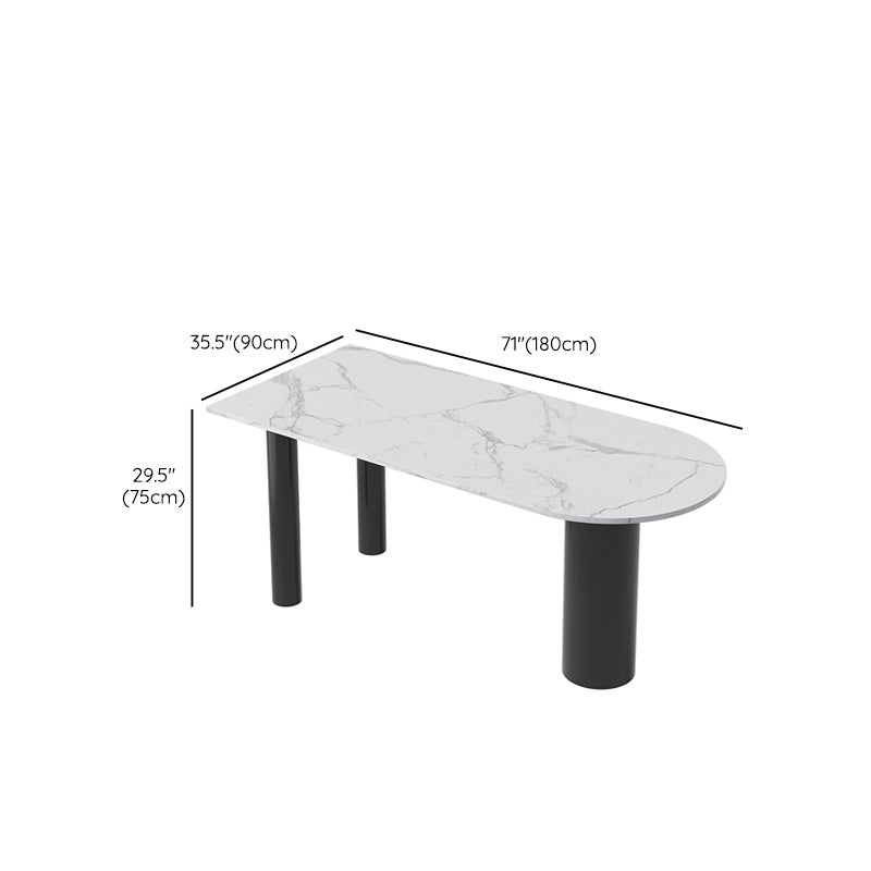 Modern Style Dining Table Stone 3 Legs Table for Dining Room