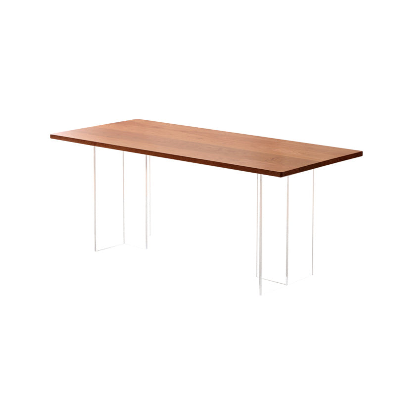 Modern Style Dining Table Rectangle Wood Top Table for Dining Room