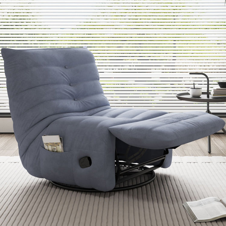 Modern Swivel Base Recliner Side Pockets Type Recliner Chair