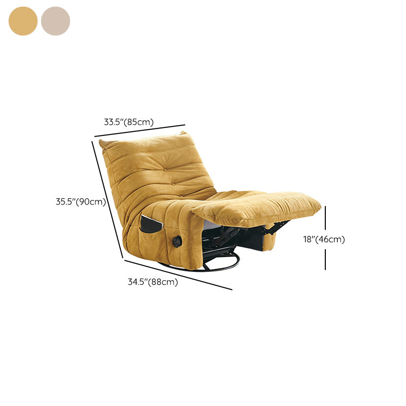 Modern Swivel Rocker Recliner Manual-Handle Type Recliner Chair