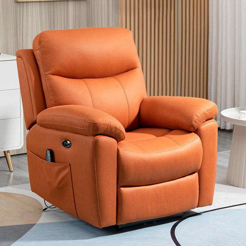 Swivel Rocker Recliner Extended Footrest Recliner Chair with Ottoman