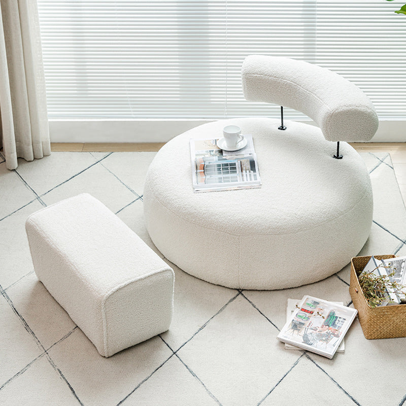 Modern Pillow Back Armless Living Room Solid Color Parsons Chair