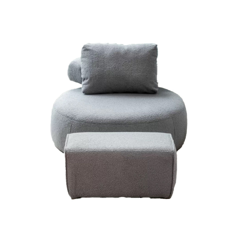Modern Pillow Back Armless Living Room Solid Color Parsons Chair