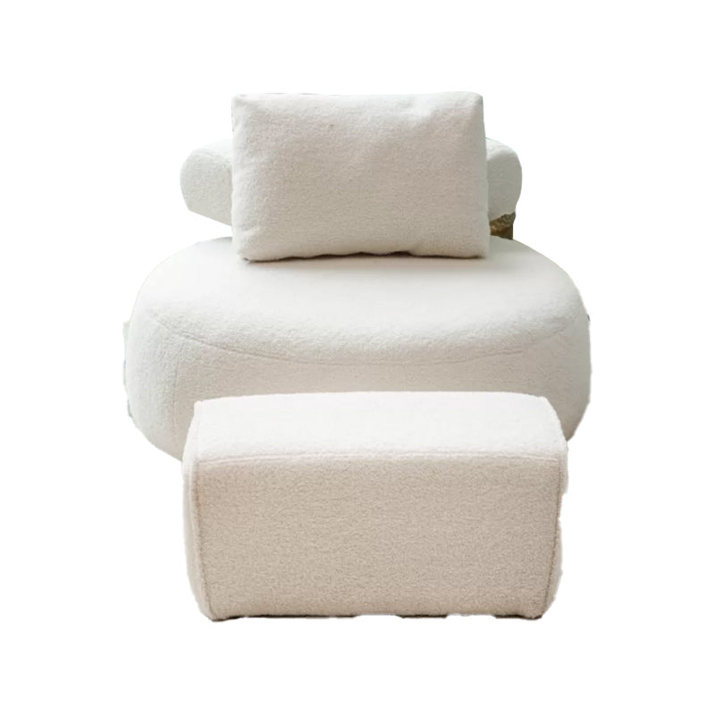 Modern Pillow Back Armless Living Room Solid Color Parsons Chair