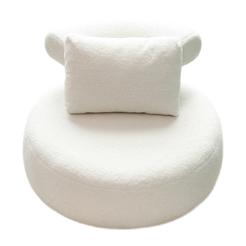 Modern Pillow Back Armless Living Room Solid Color Parsons Chair