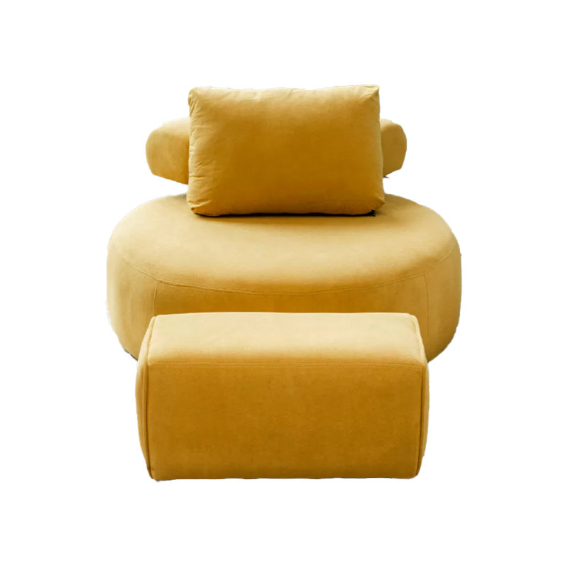 Modern Pillow Back Armless Living Room Solid Color Parsons Chair