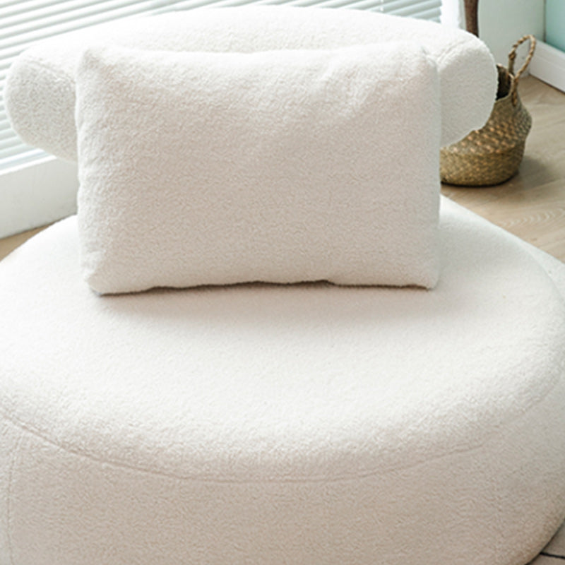 Modern Pillow Back Armless Living Room Solid Color Parsons Chair