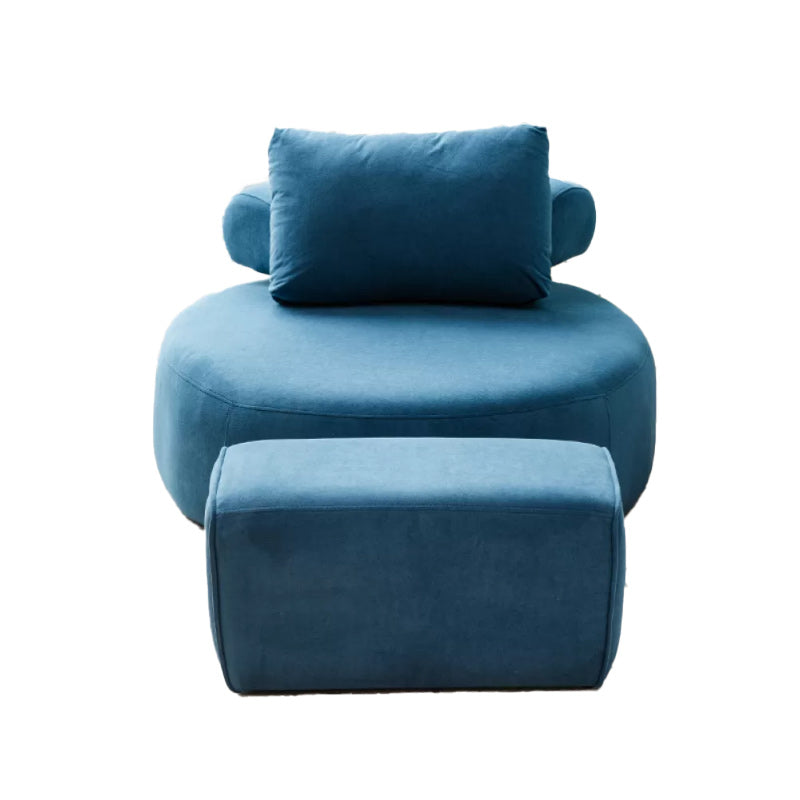 Modern Pillow Back Armless Living Room Solid Color Parsons Chair