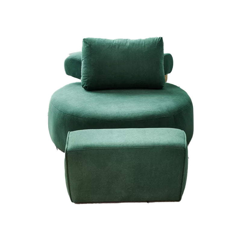 Modern Pillow Back Armless Living Room Solid Color Parsons Chair