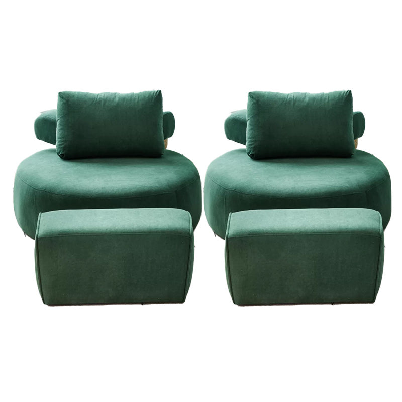Modern Pillow Back Armless Living Room Solid Color Parsons Chair